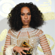 Melina Matsoukas with her Grammy for best music video for “Formation” on Feb. 12, 2017, in Los Angeles (Chris Pizzello/Invision/AP)